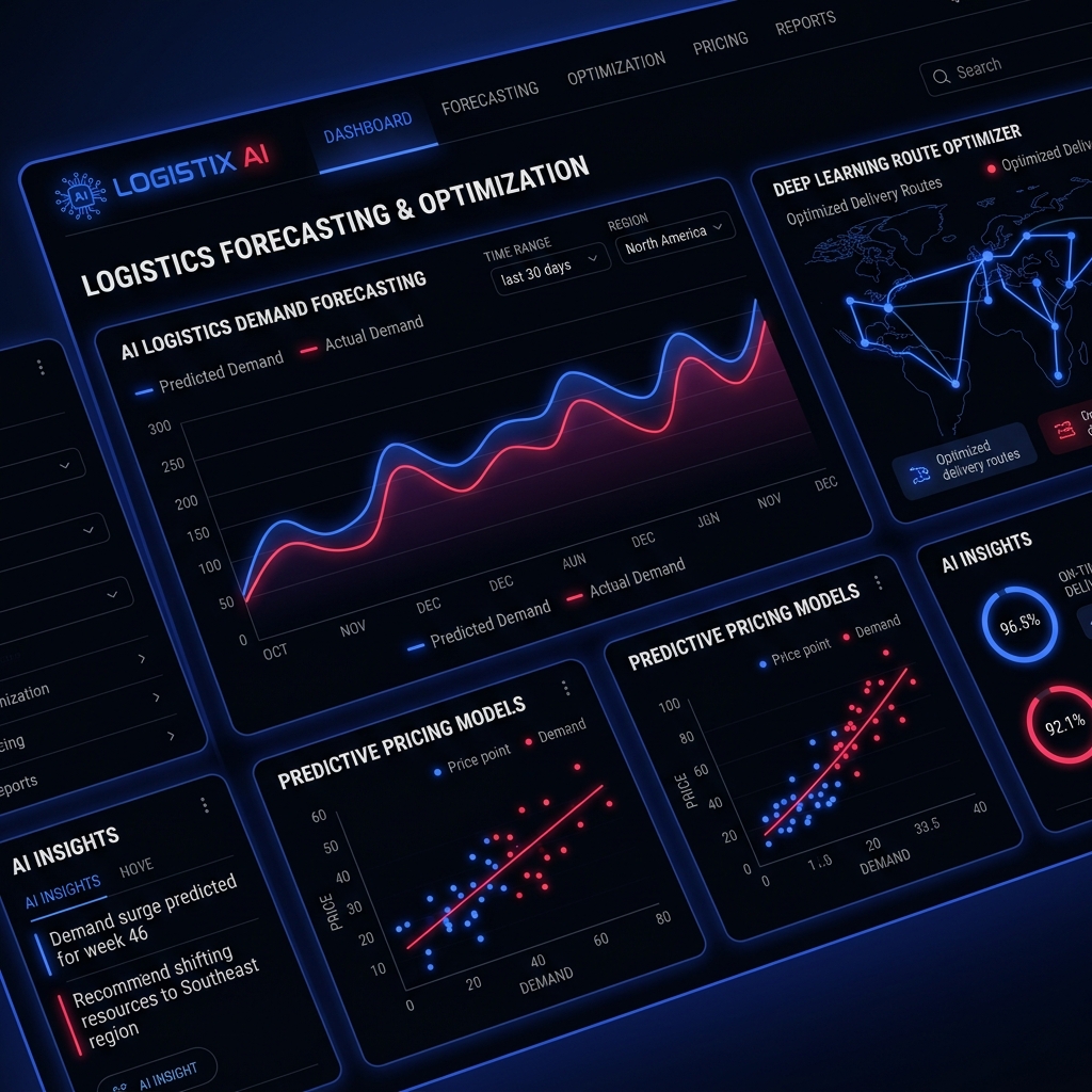 AI Predictive Modeling and Logistics Analysis UI